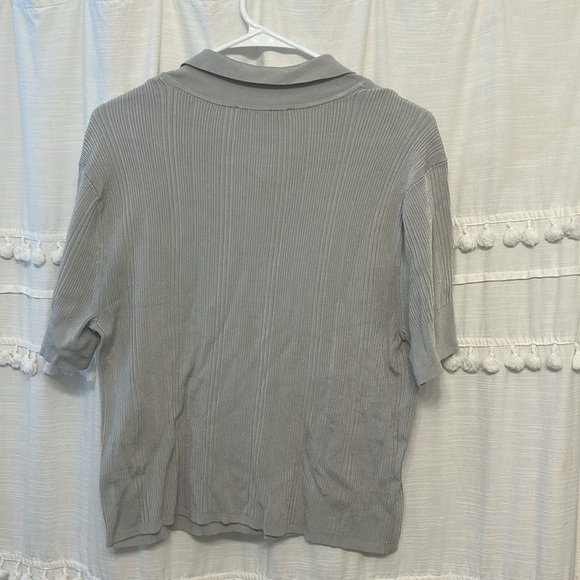 Everlane Rib Knit Top gray size XL - Picture 5 of 9